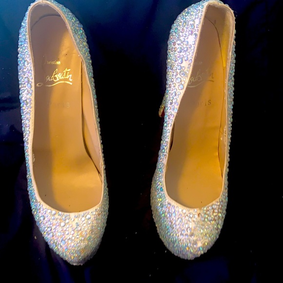 Crystal Suede Burma Daffodile Strass 160 Pumps - Picture 1 of 1